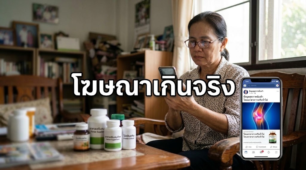 อย่าหลงเชื่อ!! 2 ผลิตภัณฑ์เสริมอาหาร อวดอ้างโฆษณาเกินจริง